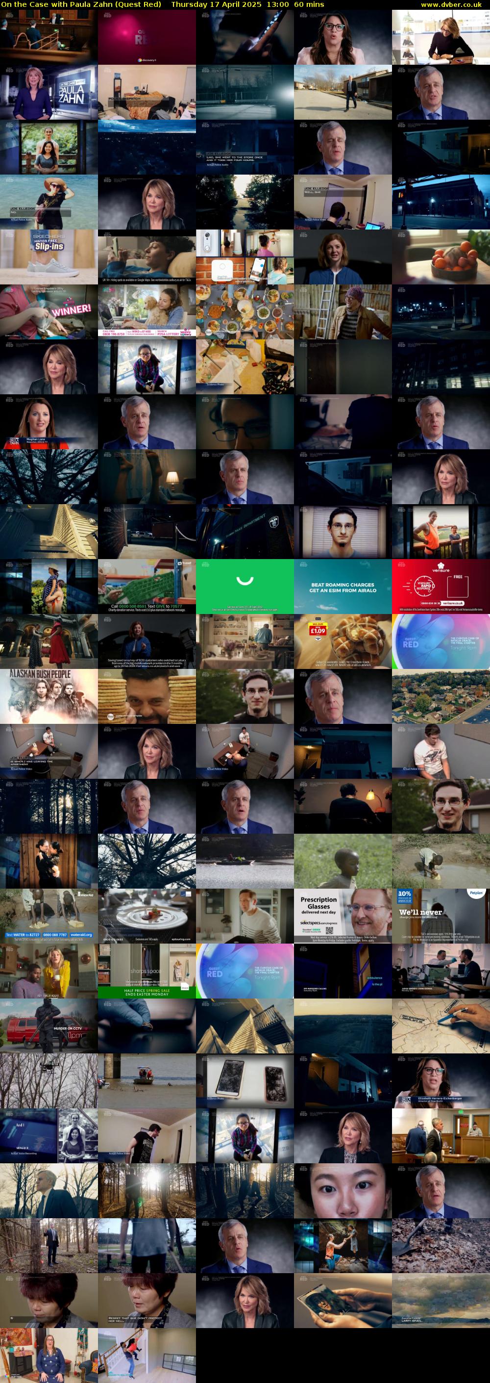 On the Case with Paula Zahn (Quest Red) Thursday 17 April 2025 13:00 - 14:00