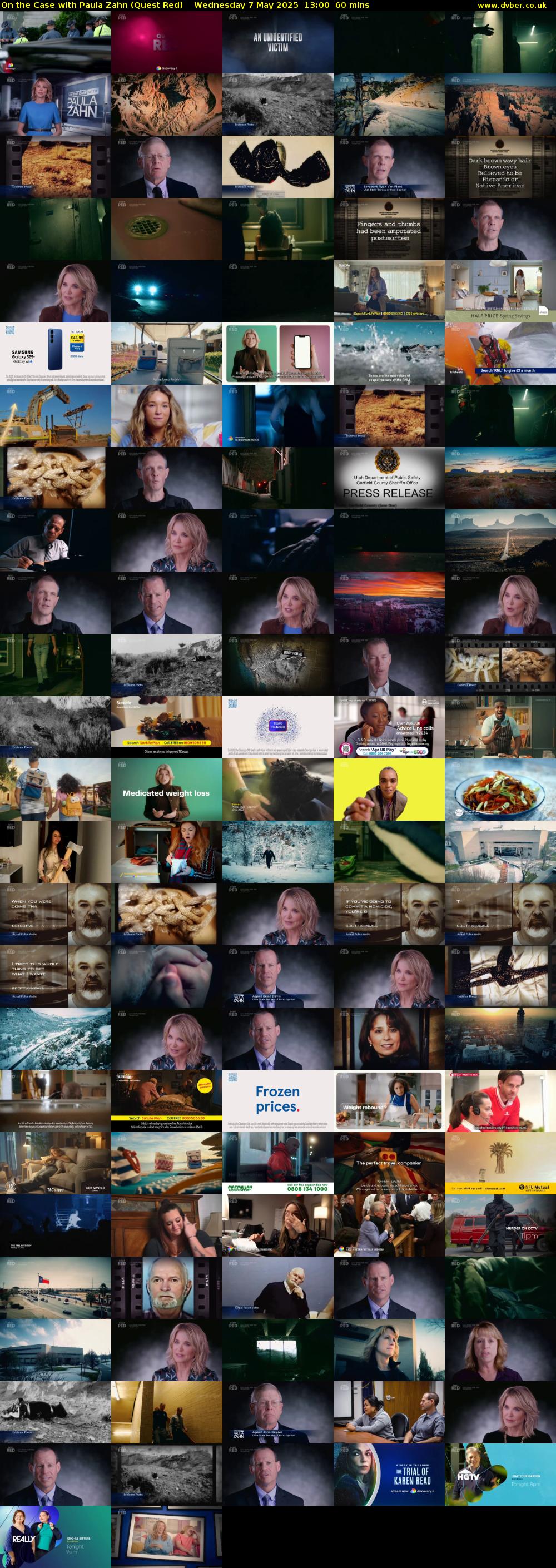 On the Case with Paula Zahn (Quest Red) Wednesday 7 May 2025 13:00 - 14:00