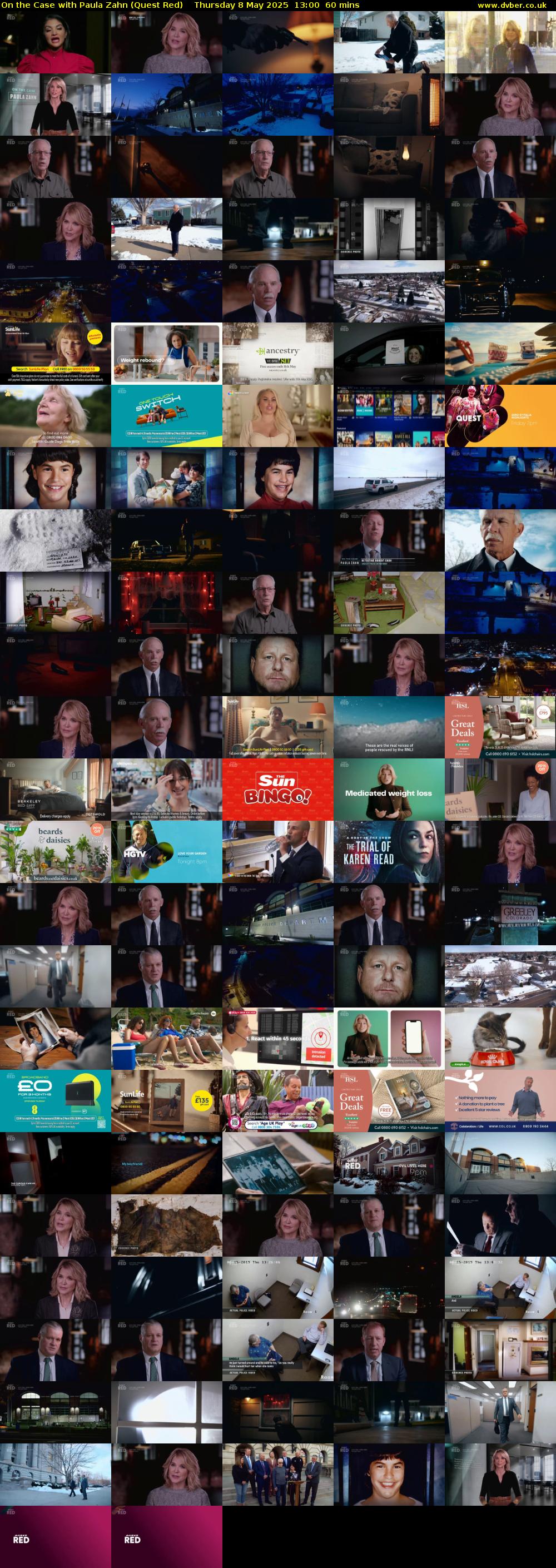 On the Case with Paula Zahn (Quest Red) Thursday 8 May 2025 13:00 - 14:00