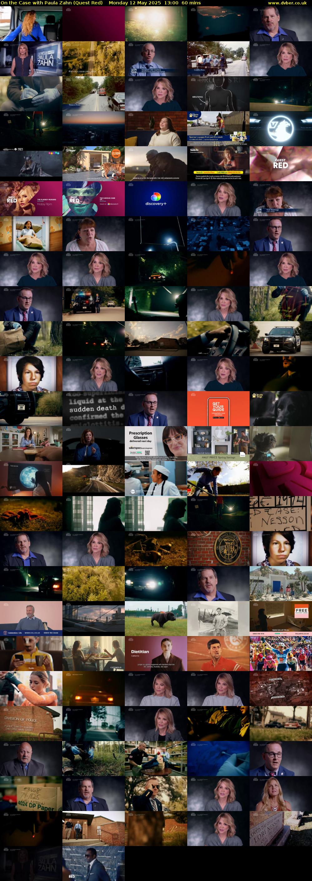 On the Case with Paula Zahn (Quest Red) Monday 12 May 2025 13:00 - 14:00