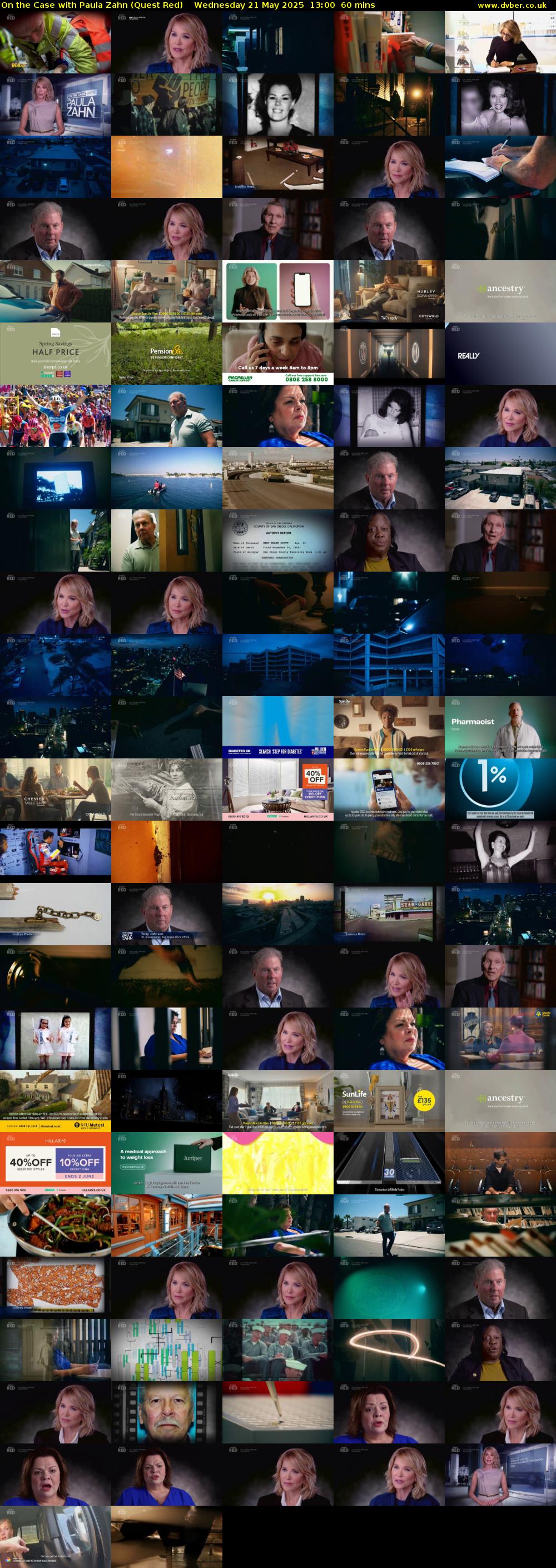 On the Case with Paula Zahn (Quest Red) Wednesday 21 May 2025 13:00 - 14:00