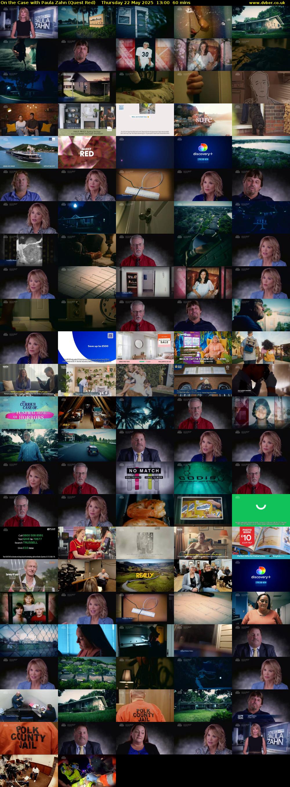 On the Case with Paula Zahn (Quest Red) Thursday 22 May 2025 13:00 - 14:00