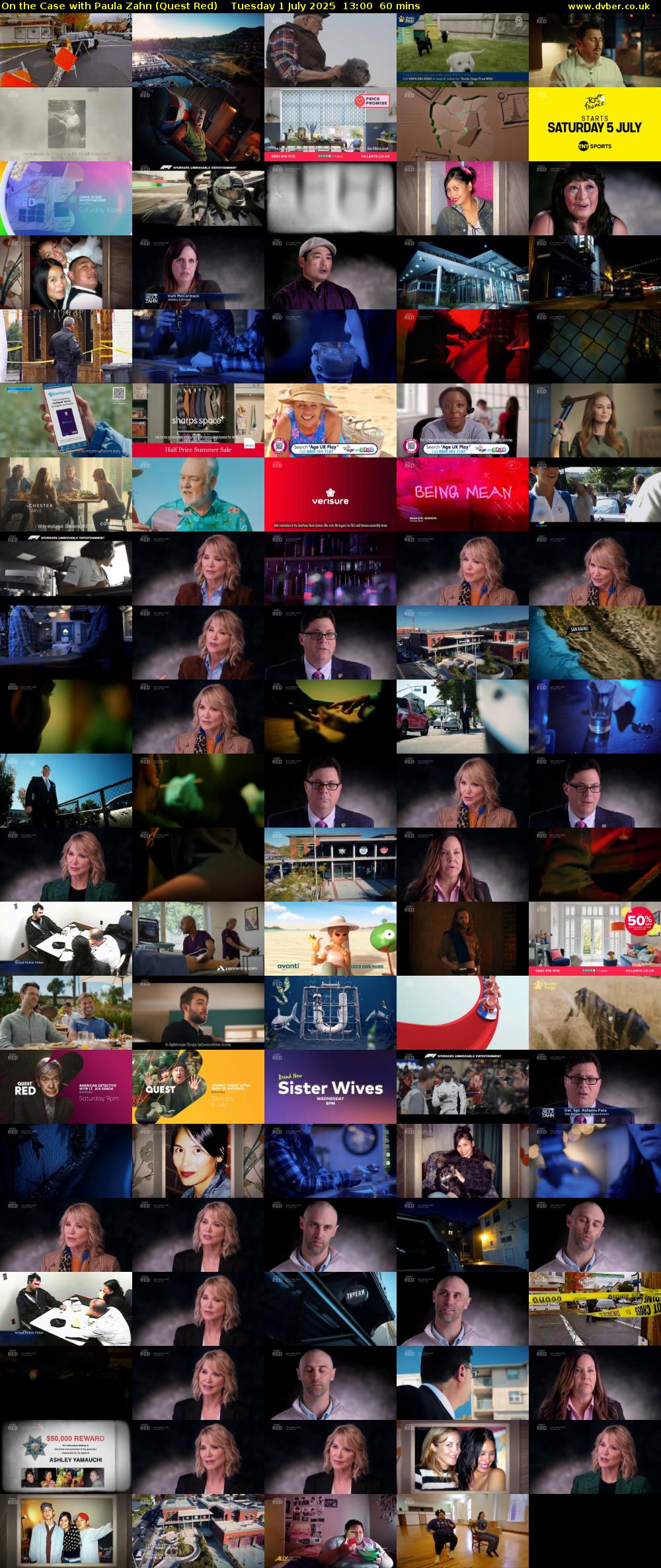 On the Case with Paula Zahn (Quest Red) Tuesday 1 July 2025 13:00 - 14:00