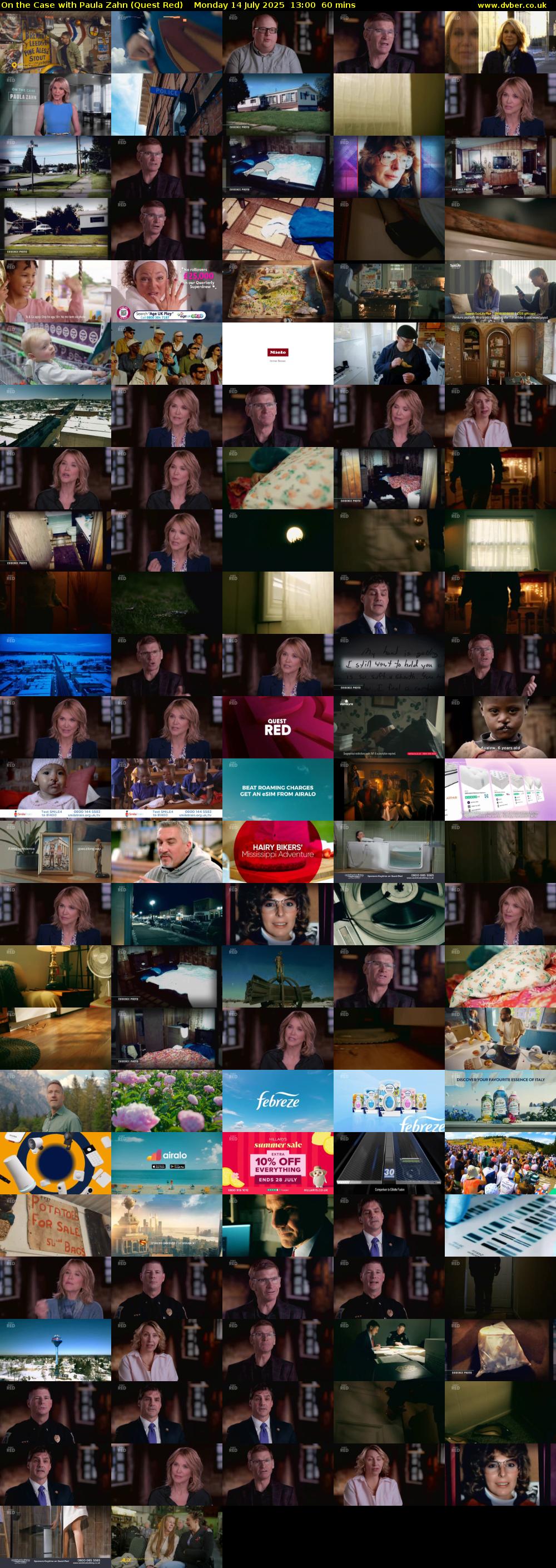 On the Case with Paula Zahn (Quest Red) Monday 14 July 2025 13:00 - 14:00