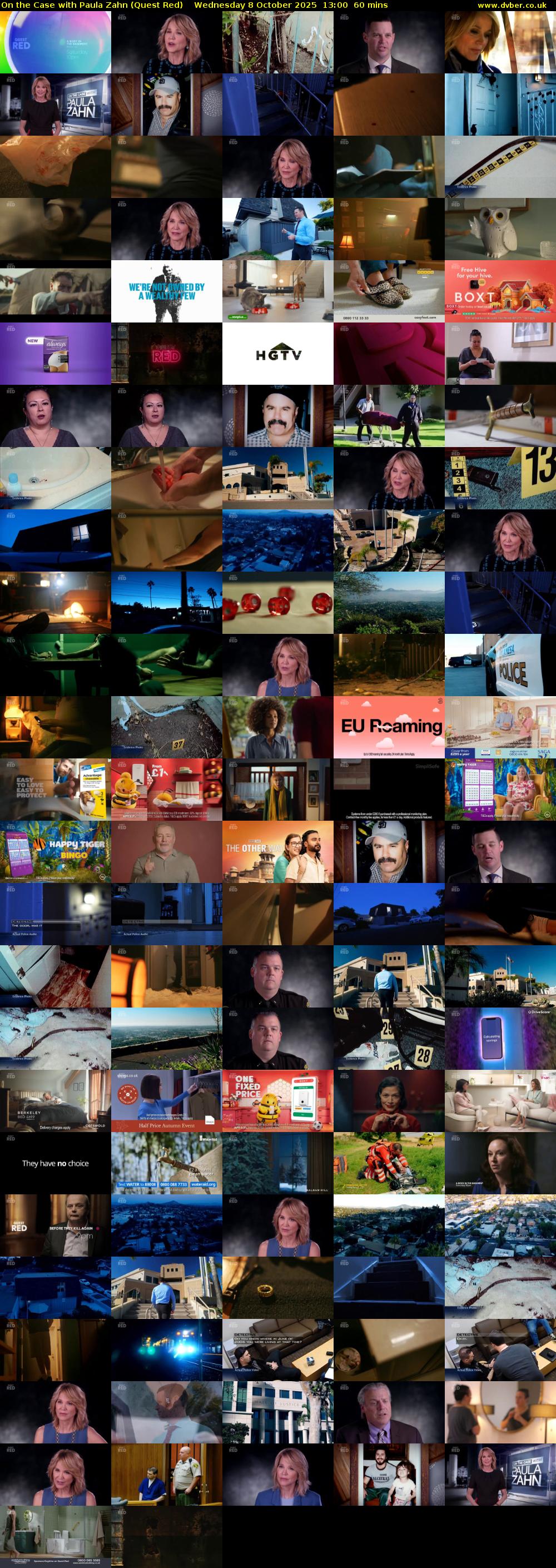 On the Case with Paula Zahn (Quest Red) Wednesday 8 October 2025 13:00 - 14:00