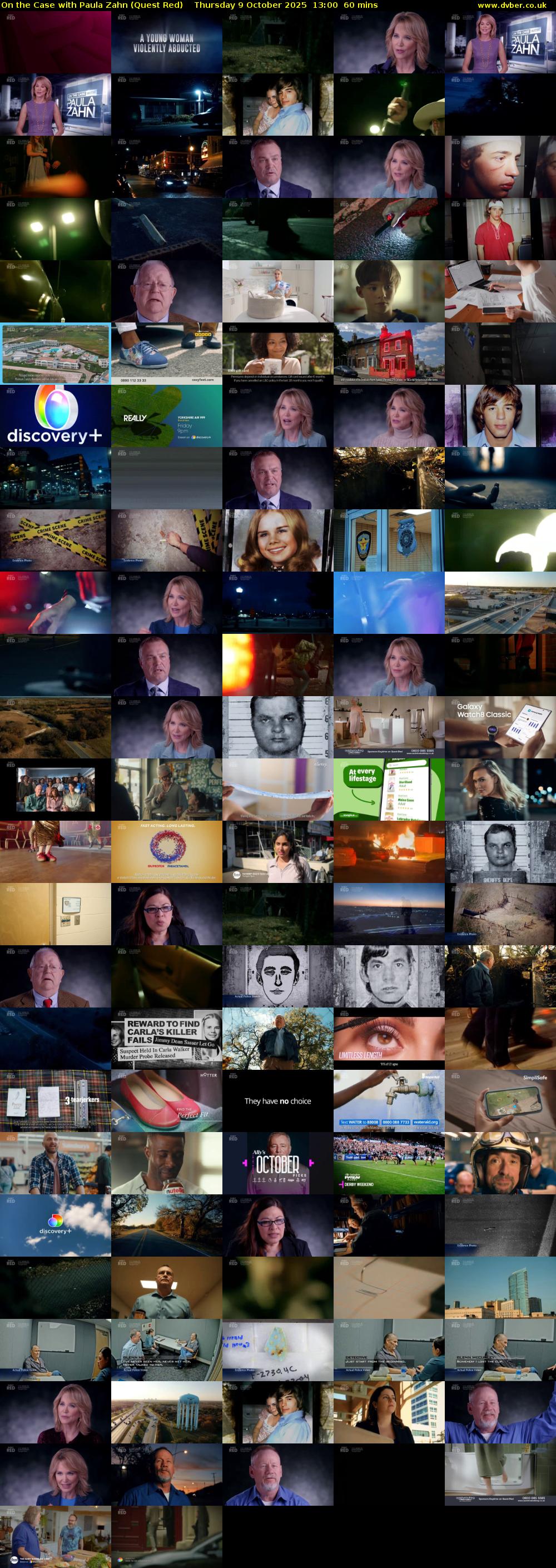 On the Case with Paula Zahn (Quest Red) Thursday 9 October 2025 13:00 - 14:00