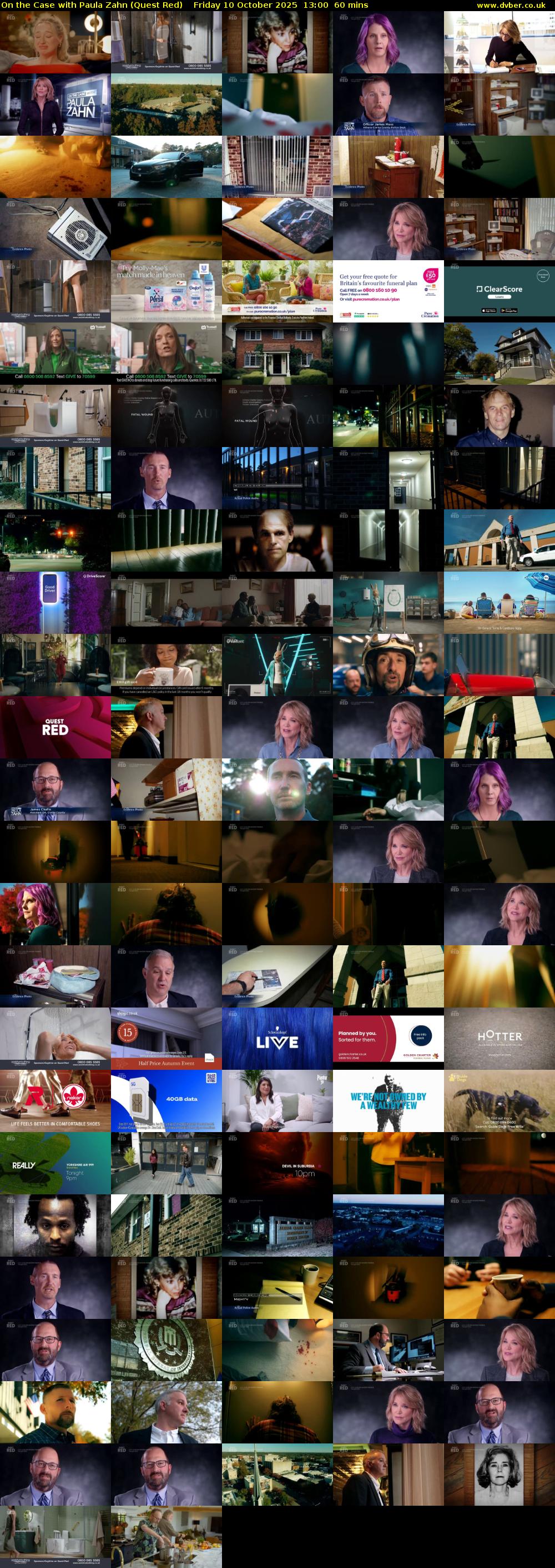 On the Case with Paula Zahn (Quest Red) Friday 10 October 2025 13:00 - 14:00