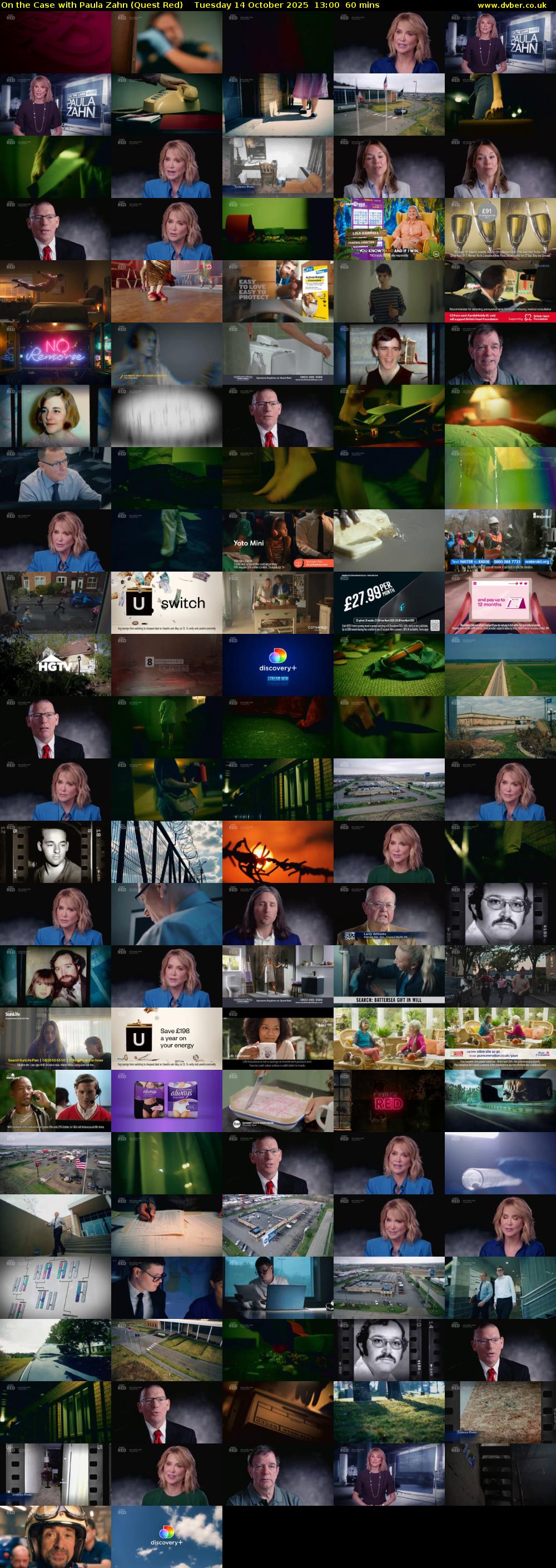 On the Case with Paula Zahn (Quest Red) Tuesday 14 October 2025 13:00 - 14:00