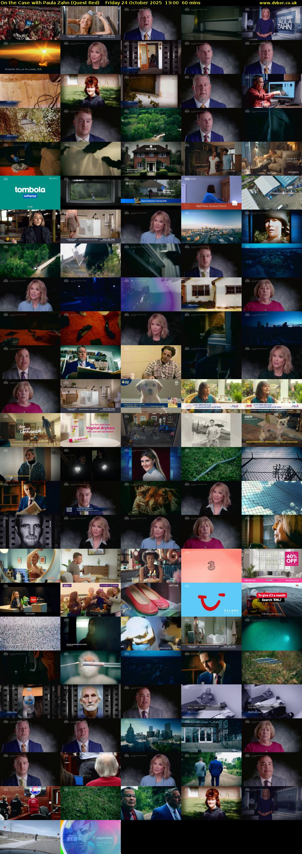 On the Case with Paula Zahn (Quest Red) Friday 24 October 2025 13:00 - 14:00