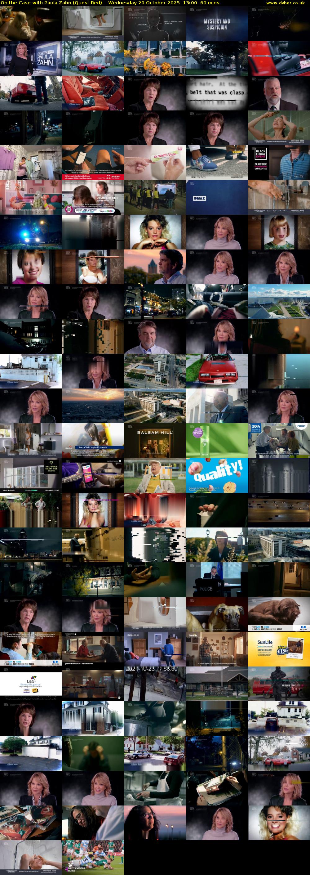 On the Case with Paula Zahn (Quest Red) Wednesday 29 October 2025 13:00 - 14:00