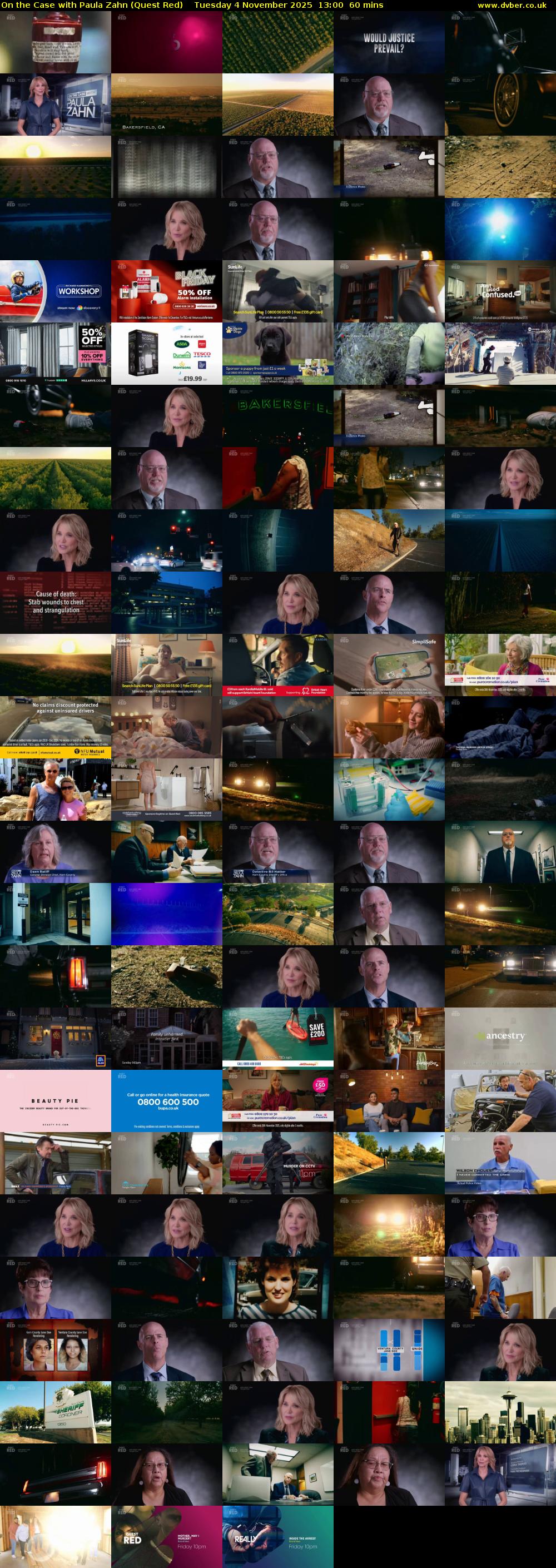 On the Case with Paula Zahn (Quest Red) Tuesday 4 November 2025 13:00 - 14:00