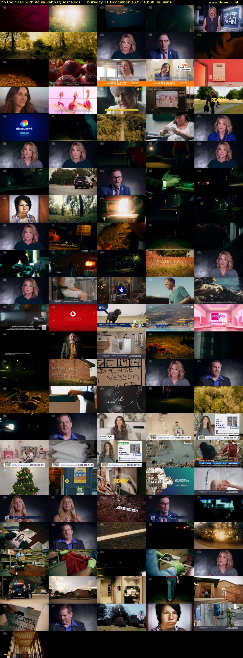 On the Case with Paula Zahn (Quest Red) Thursday 11 December 2025 13:00 - 14:00