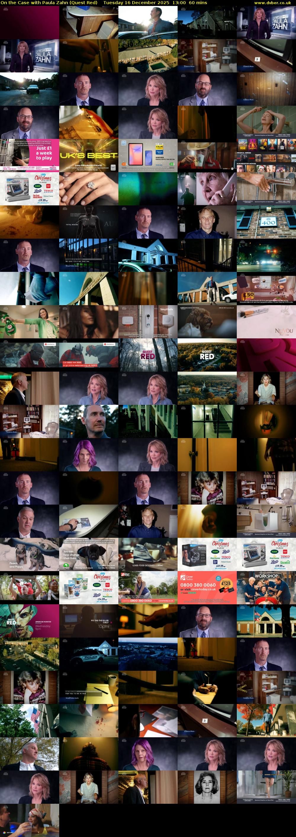 On the Case with Paula Zahn (Quest Red) Tuesday 16 December 2025 13:00 - 14:00