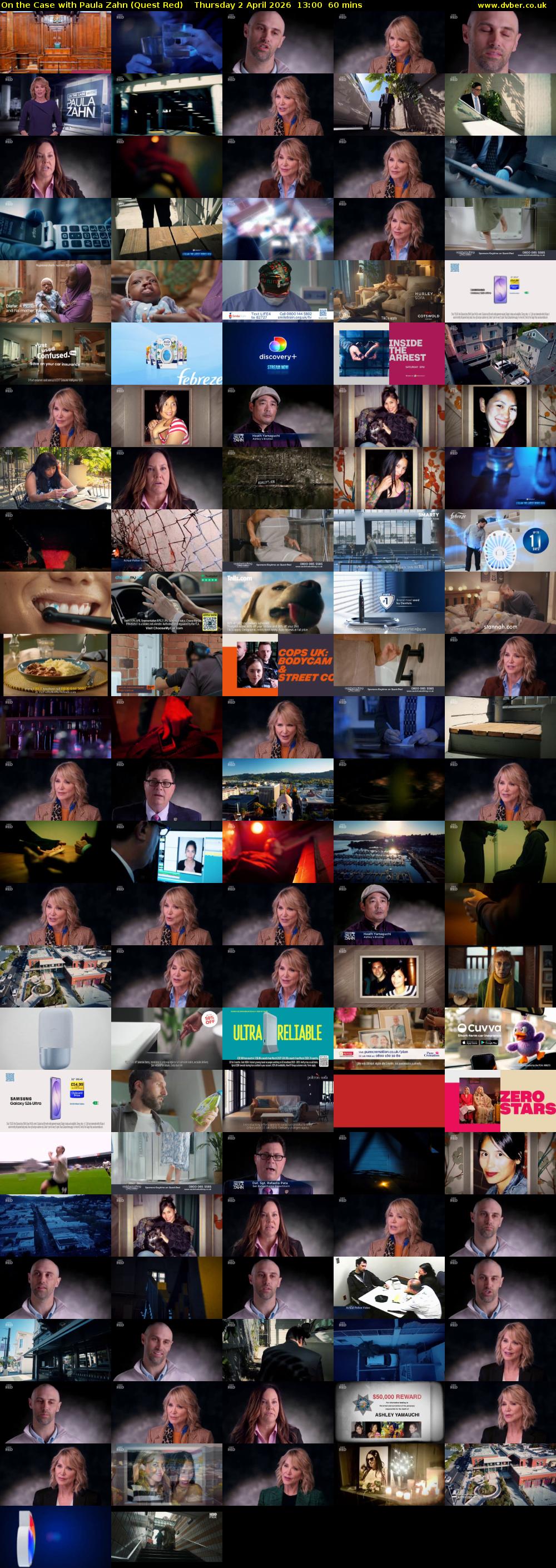On the Case with Paula Zahn (Quest Red) Thursday 2 April 2026 13:00 - 14:00