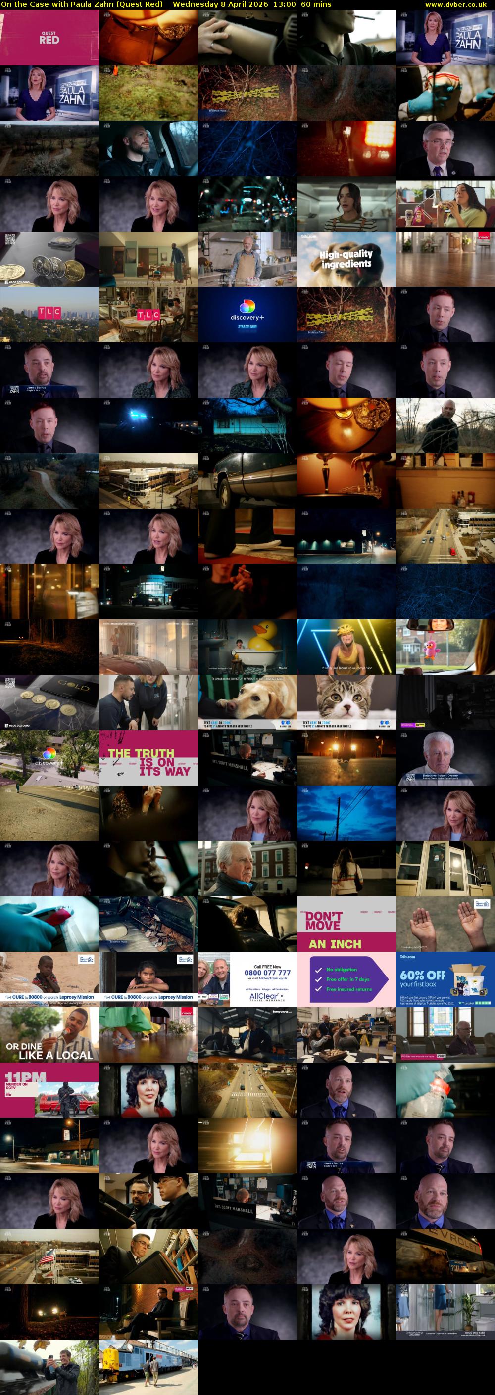 On the Case with Paula Zahn (Quest Red) Wednesday 8 April 2026 13:00 - 14:00