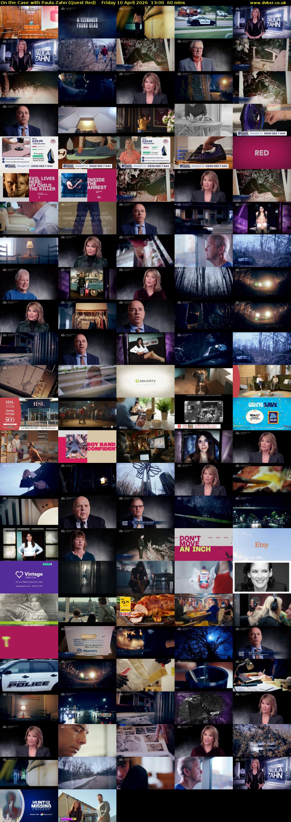 On the Case with Paula Zahn (Quest Red) Friday 10 April 2026 13:00 - 14:00