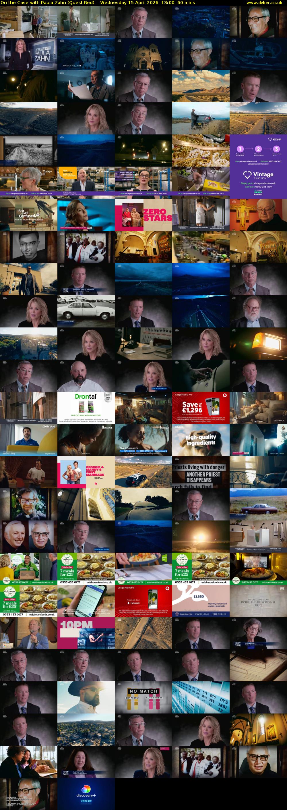 On the Case with Paula Zahn (Quest Red) Wednesday 15 April 2026 13:00 - 14:00