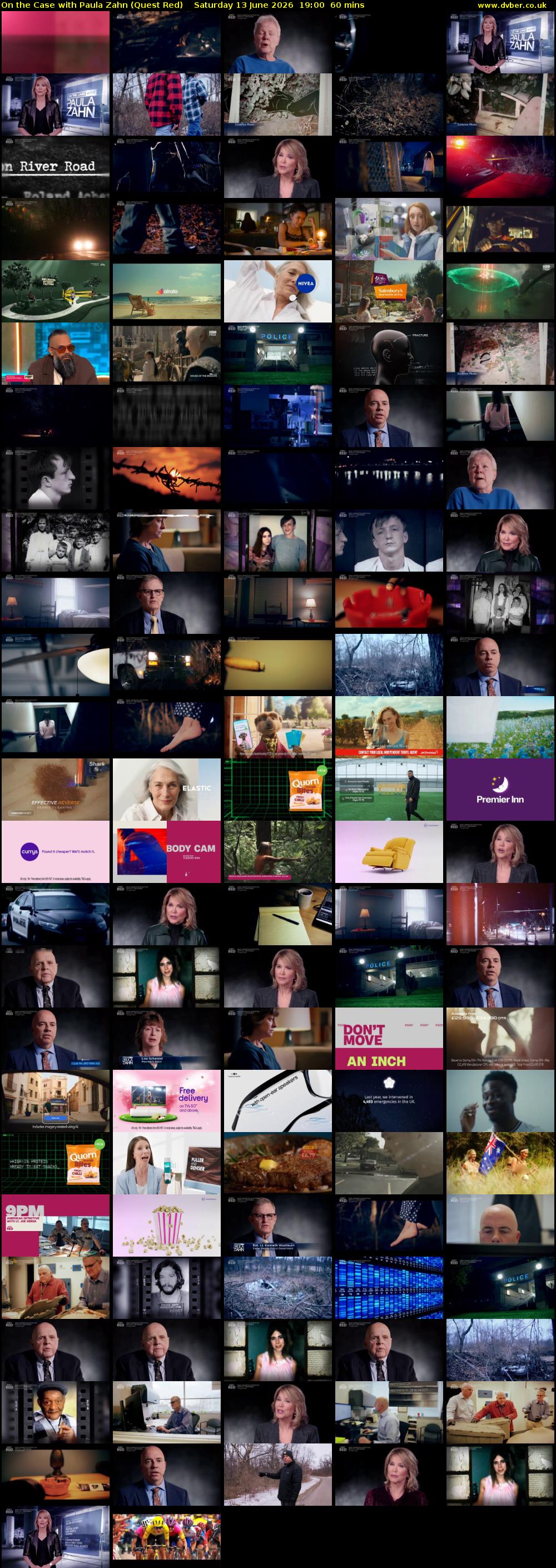 On the Case with Paula Zahn (Quest Red) Saturday 13 June 2026 19:00 - 20:00