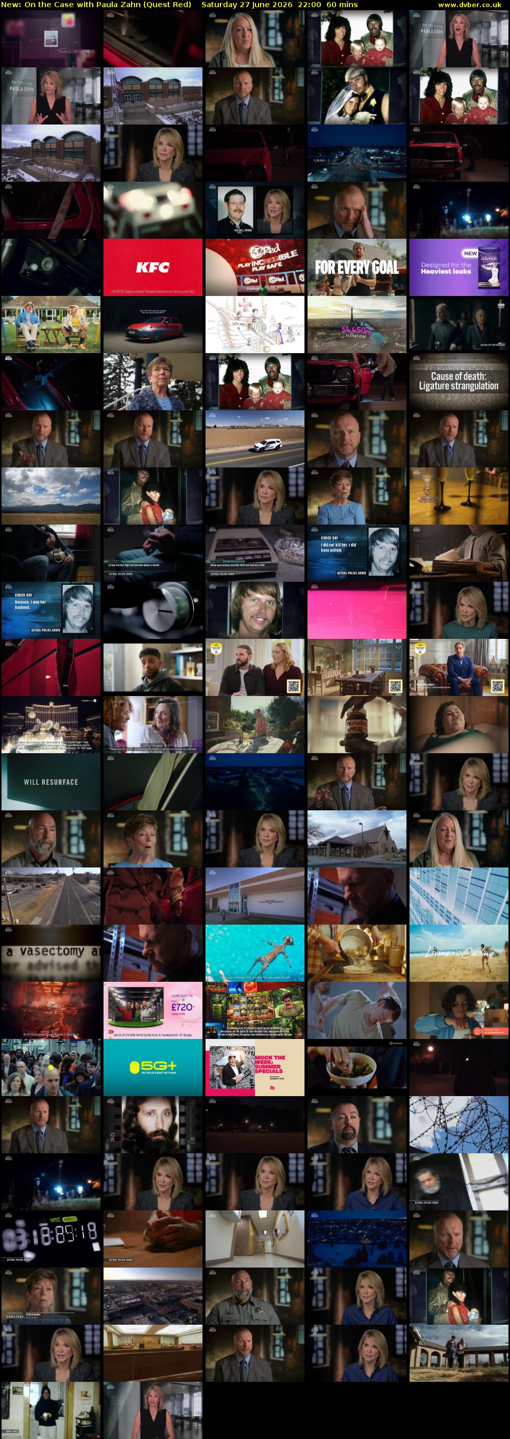 On the Case with Paula Zahn (Quest Red) Saturday 27 June 2026 22:00 - 23:00