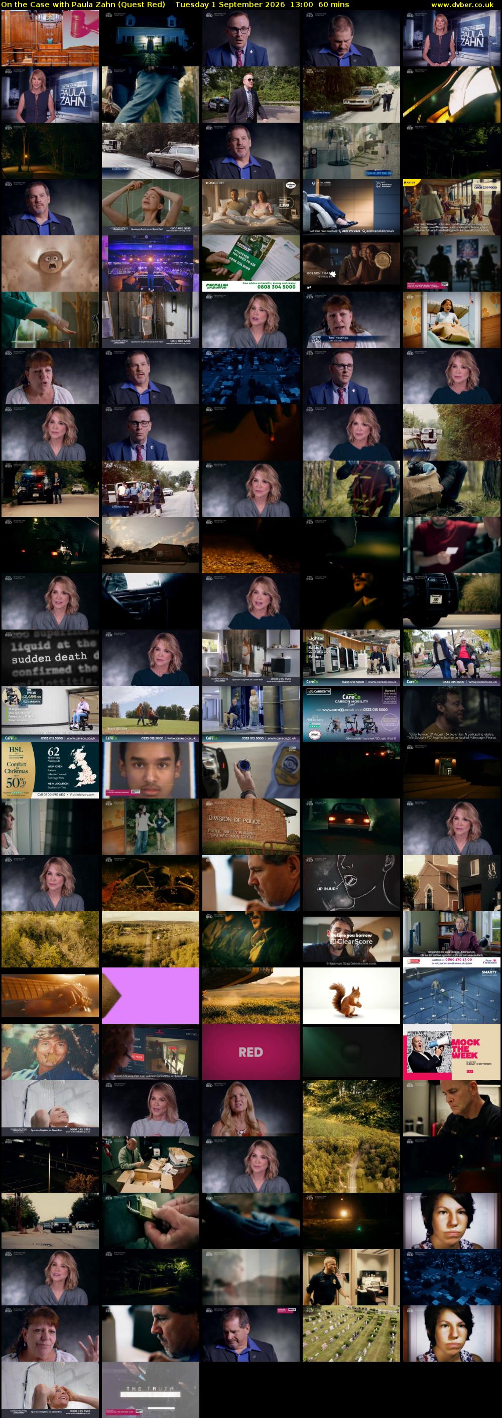 On the Case with Paula Zahn (Quest Red) Tuesday 1 September 2026 13:00 - 14:00