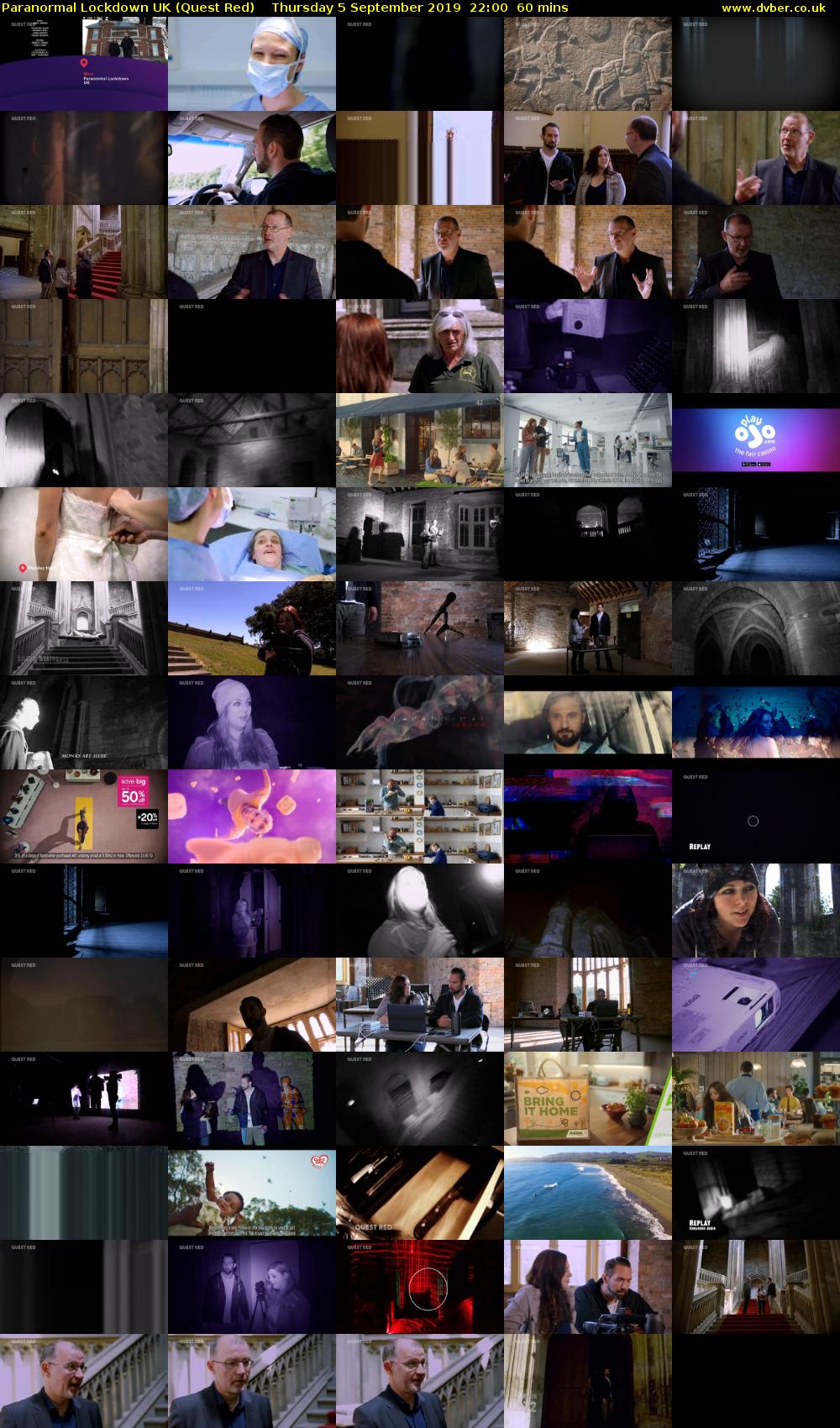 Paranormal Lockdown UK (Quest Red) Thursday 5 September 2019 22:00 - 23:00
