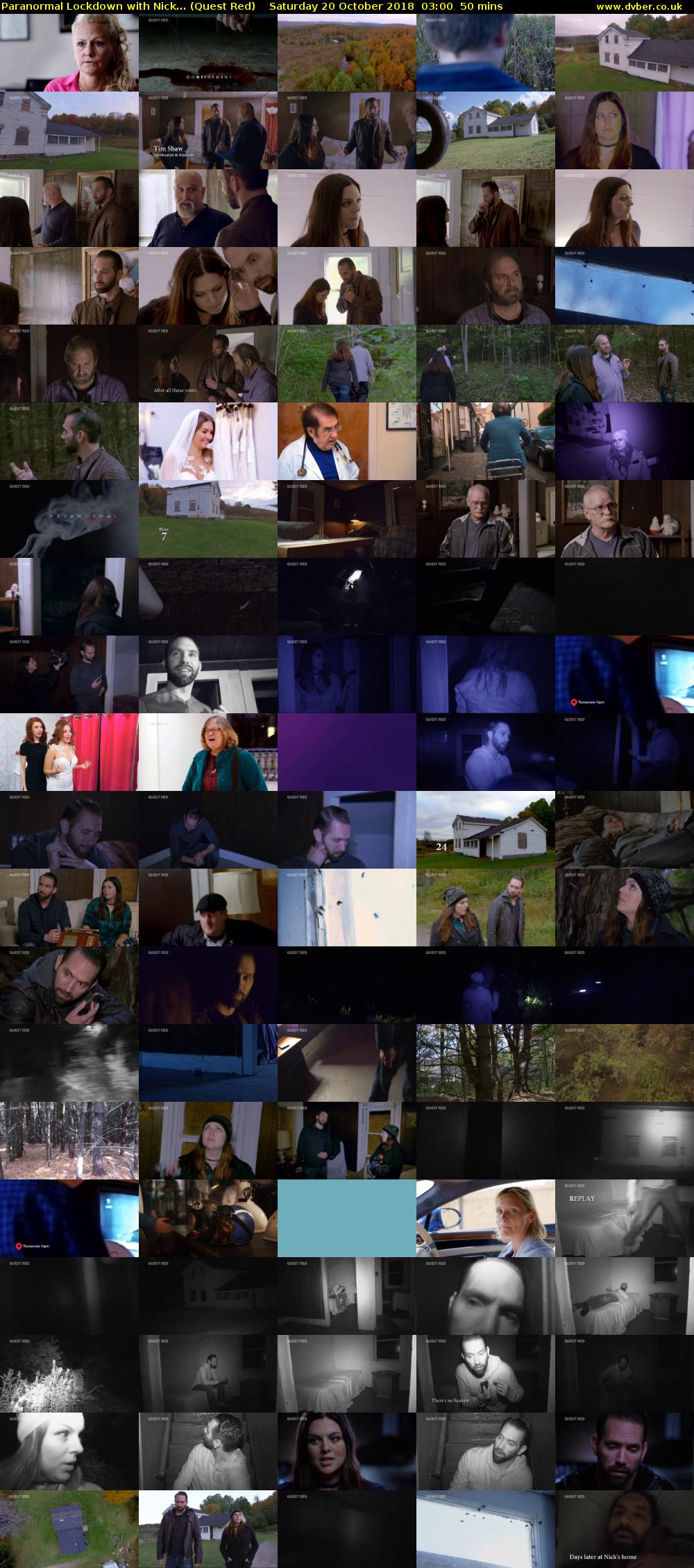 Paranormal Lockdown with Nick... (Quest Red) Saturday 20 October 2018 03:00 - 03:50