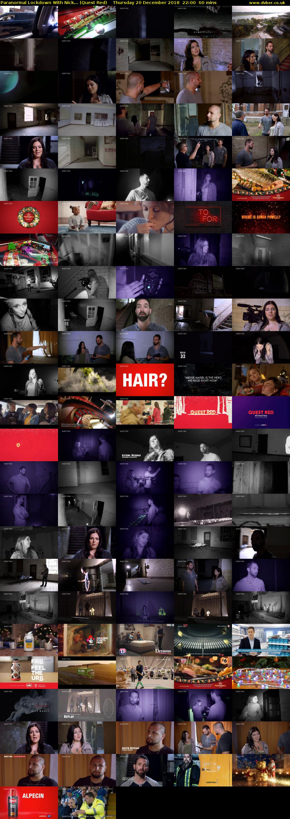 Paranormal Lockdown with Nick... (Quest Red) Thursday 20 December 2018 22:00 - 23:00