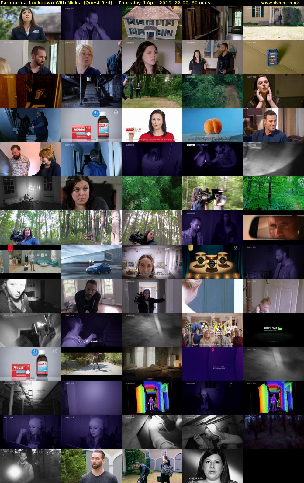 Paranormal Lockdown with Nick... (Quest Red) Thursday 4 April 2019 22:00 - 23:00