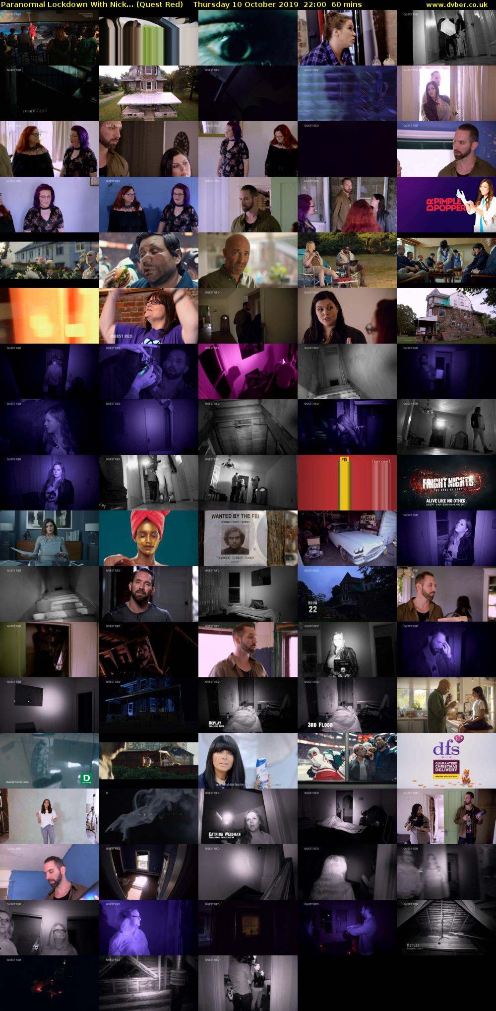 Paranormal Lockdown with Nick... (Quest Red) Thursday 10 October 2019 22:00 - 23:00