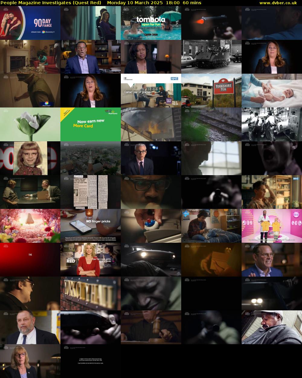 People Magazine Investigates (Quest Red) Monday 10 March 2025 18:00 - 19:00