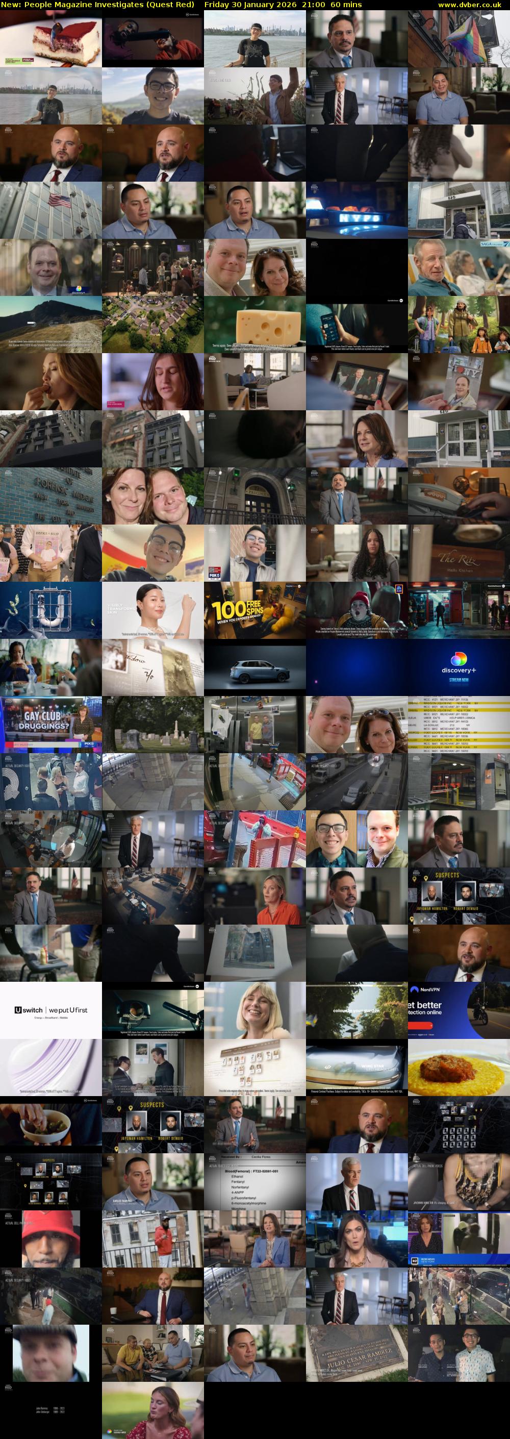 People Magazine Investigates (Quest Red) Friday 30 January 2026 21:00 - 22:00