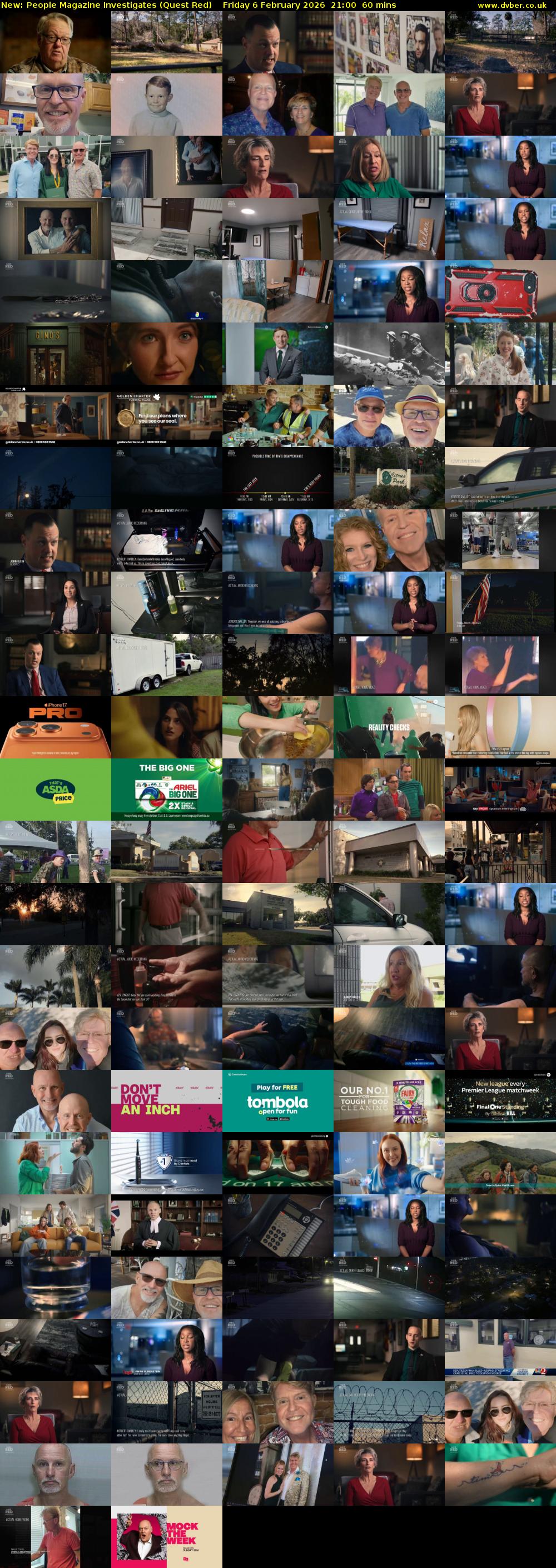 People Magazine Investigates (Quest Red) Friday 6 February 2026 21:00 - 22:00