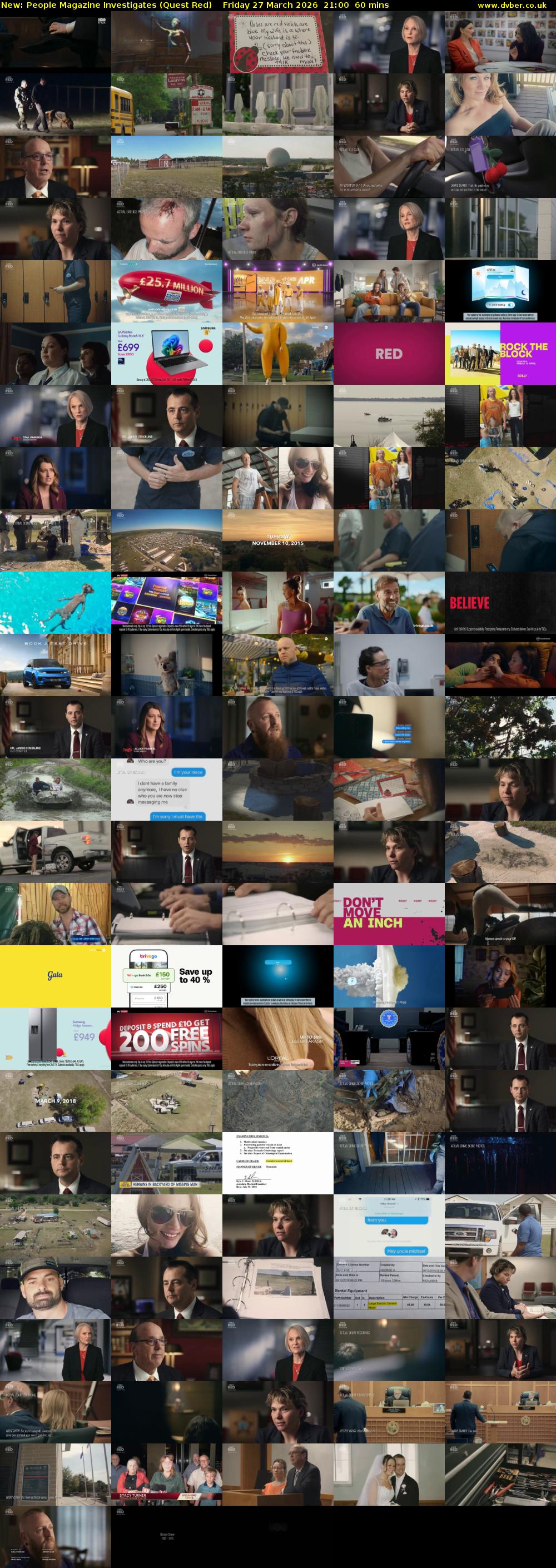 People Magazine Investigates (Quest Red) Friday 27 March 2026 21:00 - 22:00