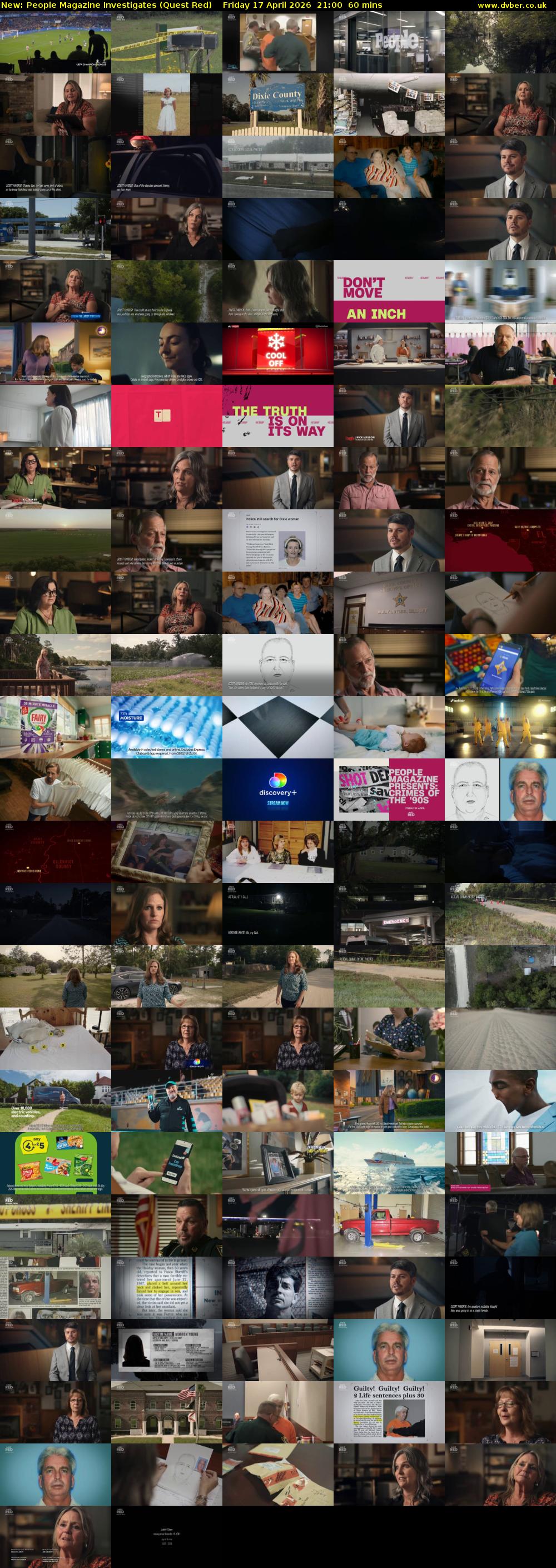 People Magazine Investigates (Quest Red) Friday 17 April 2026 21:00 - 22:00