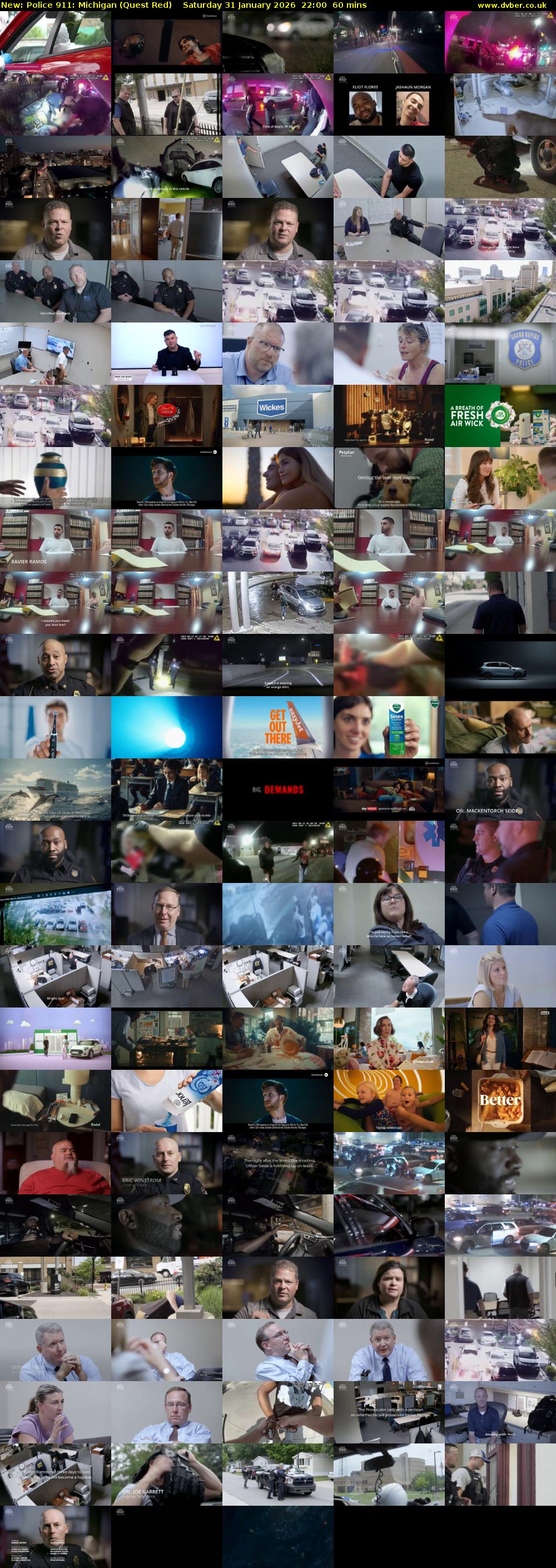 Police 911: Michigan (Quest Red) Saturday 31 January 2026 22:00 - 23:00