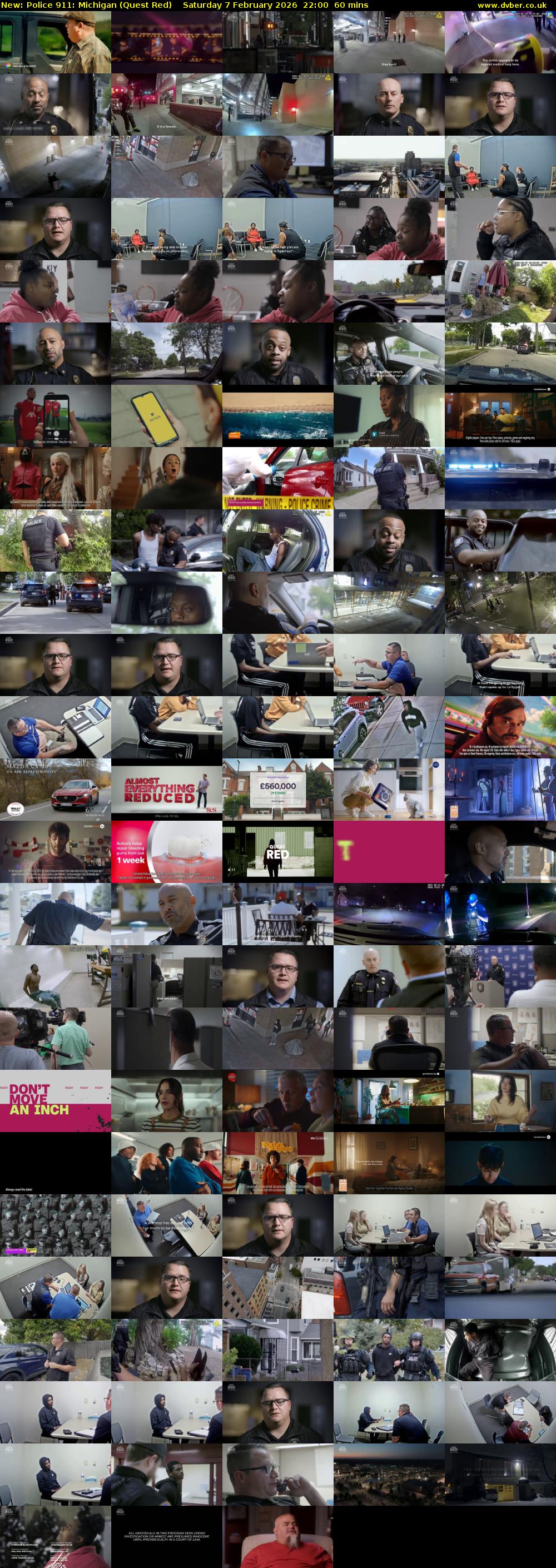 Police 911: Michigan (Quest Red) Saturday 7 February 2026 22:00 - 23:00