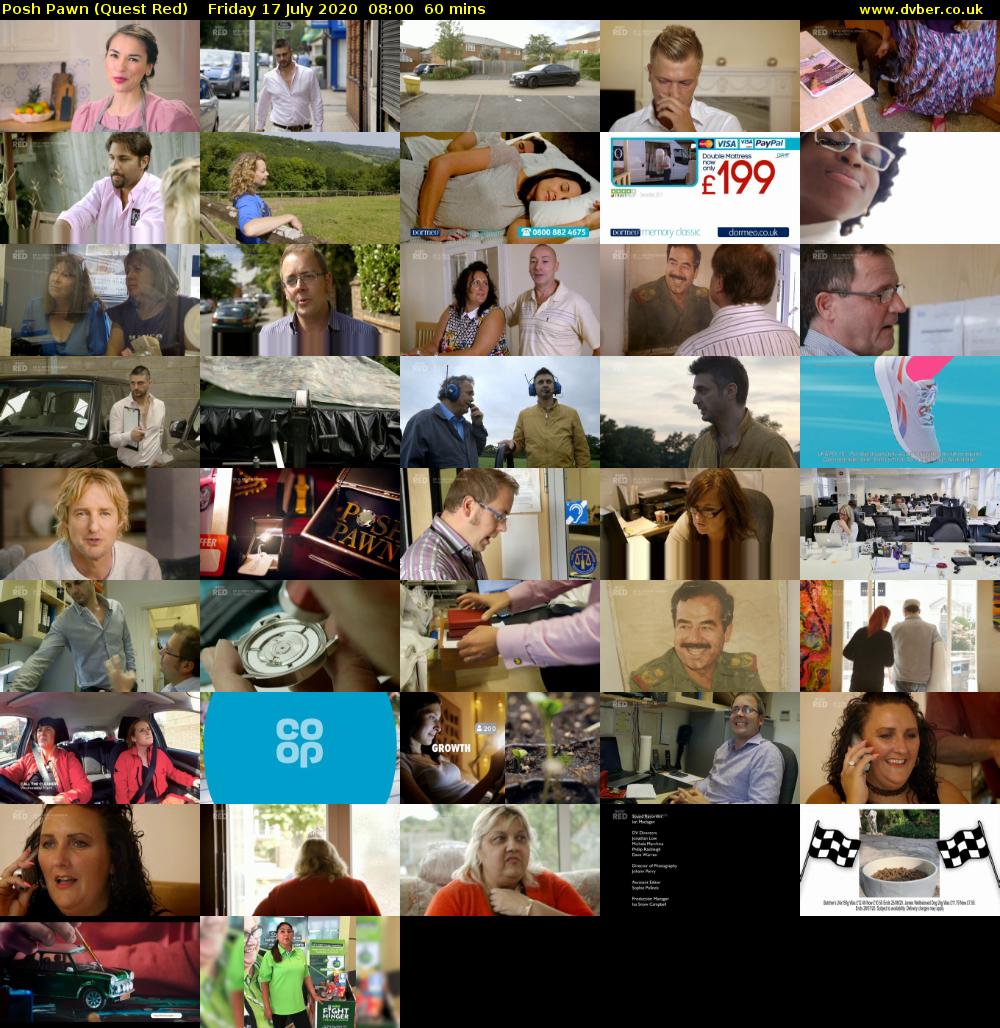 Posh Pawn (Quest Red) Friday 17 July 2020 08:00 - 09:00