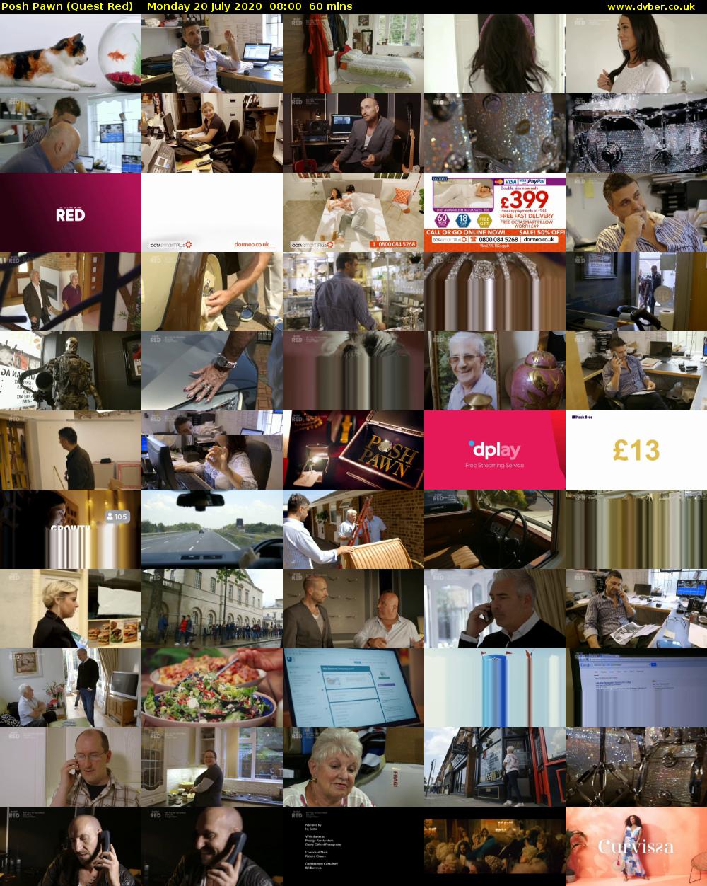 Posh Pawn (Quest Red) Monday 20 July 2020 08:00 - 09:00