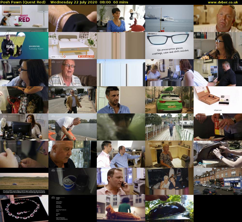 Posh Pawn (Quest Red) Wednesday 22 July 2020 08:00 - 09:00