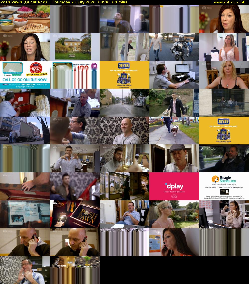 Posh Pawn (Quest Red) Thursday 23 July 2020 08:00 - 09:00