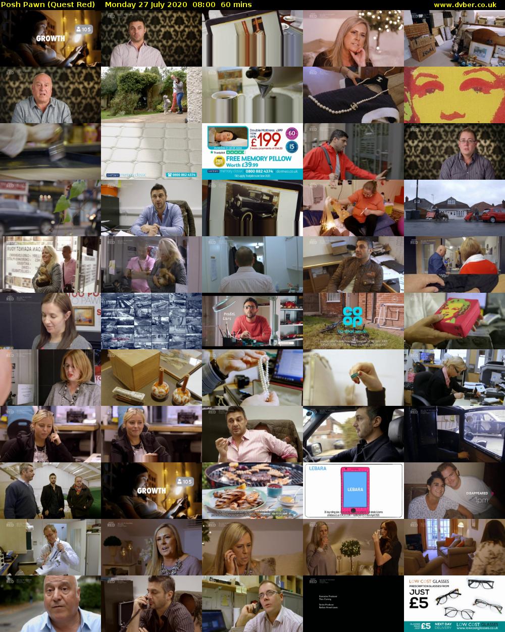 Posh Pawn (Quest Red) Monday 27 July 2020 08:00 - 09:00