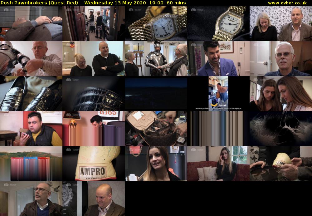 Posh Pawnbrokers (Quest Red) Wednesday 13 May 2020 19:00 - 20:00