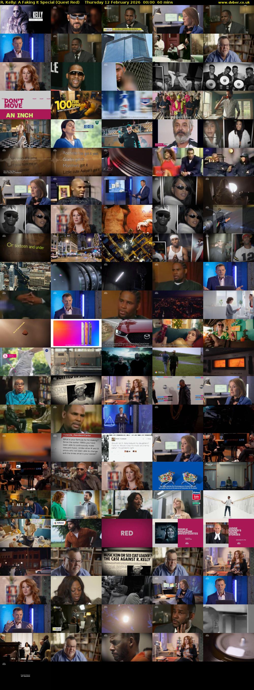 R. Kelly: A Faking It Special (Quest Red) Thursday 12 February 2026 00:00 - 01:00