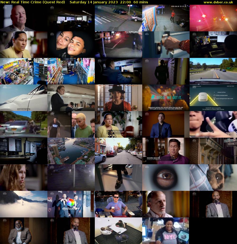 Real Time Crime (Quest Red) Saturday 14 January 2023 22:00 - 23:00
