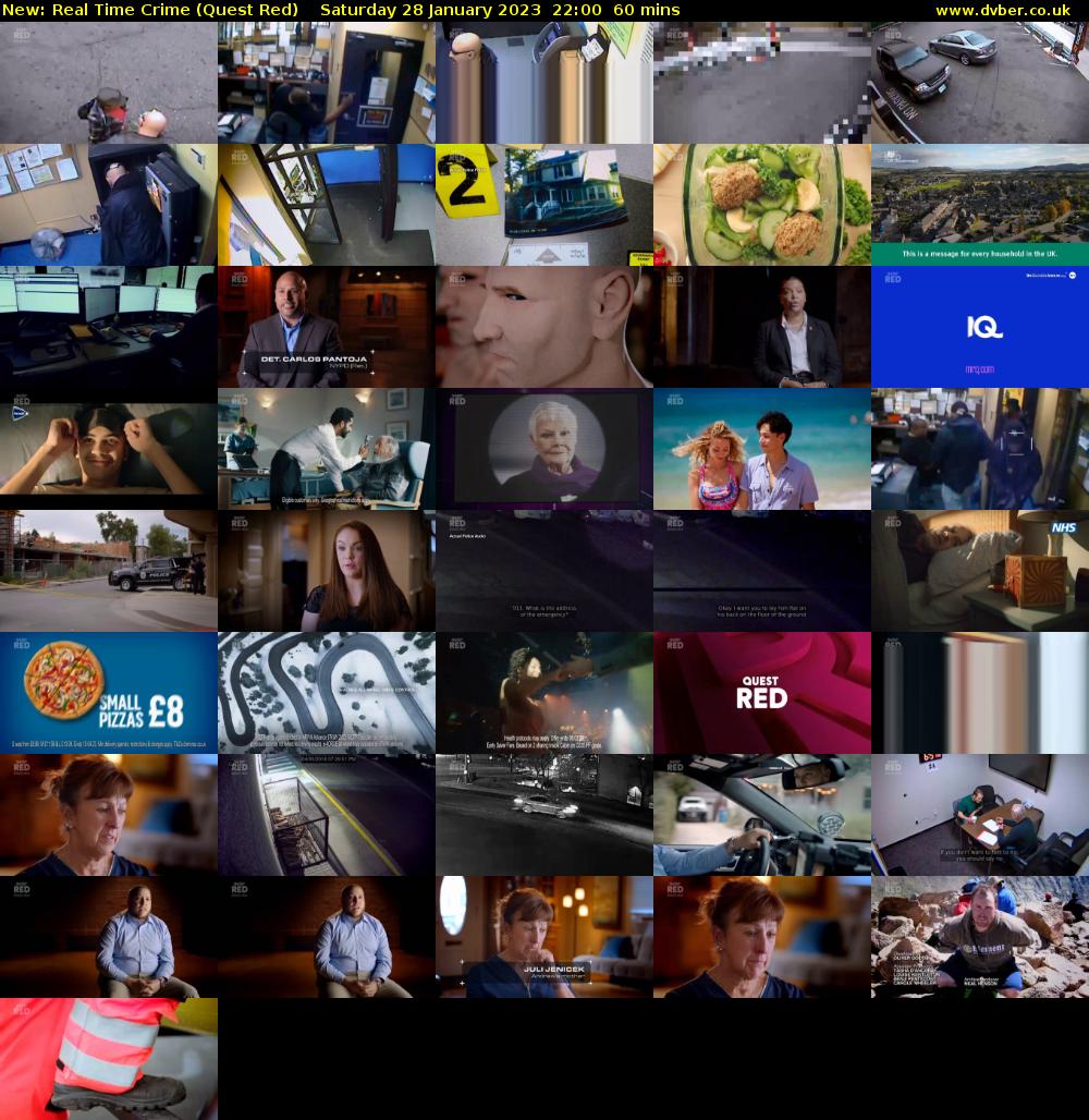Real Time Crime (Quest Red) Saturday 28 January 2023 22:00 - 23:00