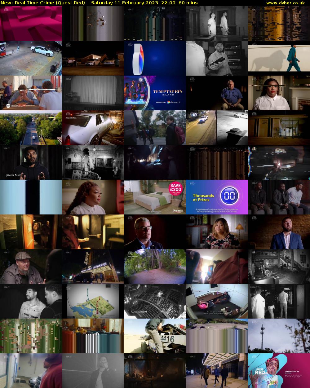 Real Time Crime (Quest Red) Saturday 11 February 2023 22:00 - 23:00