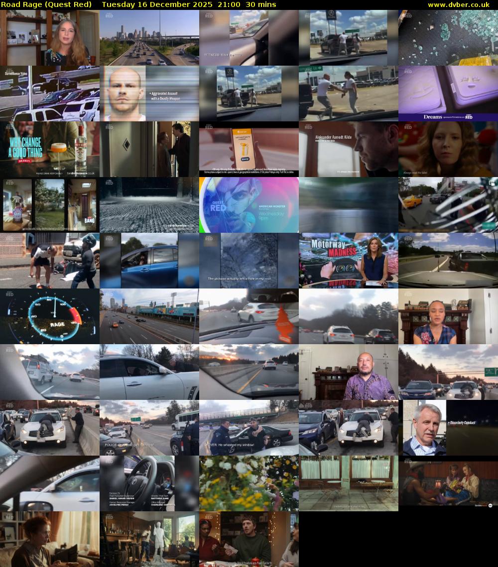 Road Rage (Quest Red) Tuesday 16 December 2025 21:00 - 21:30