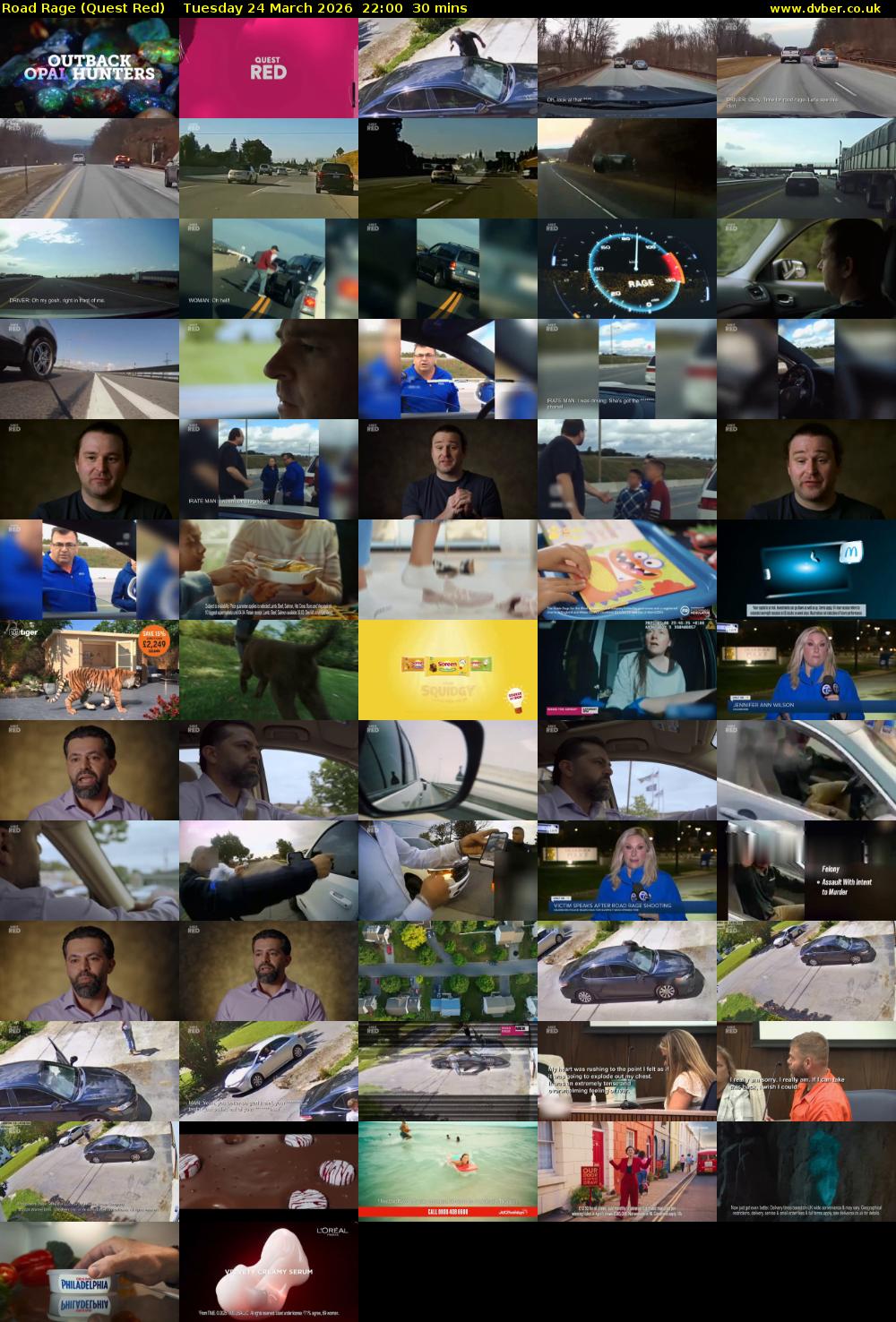 Road Rage (Quest Red) Tuesday 24 March 2026 22:00 - 22:30