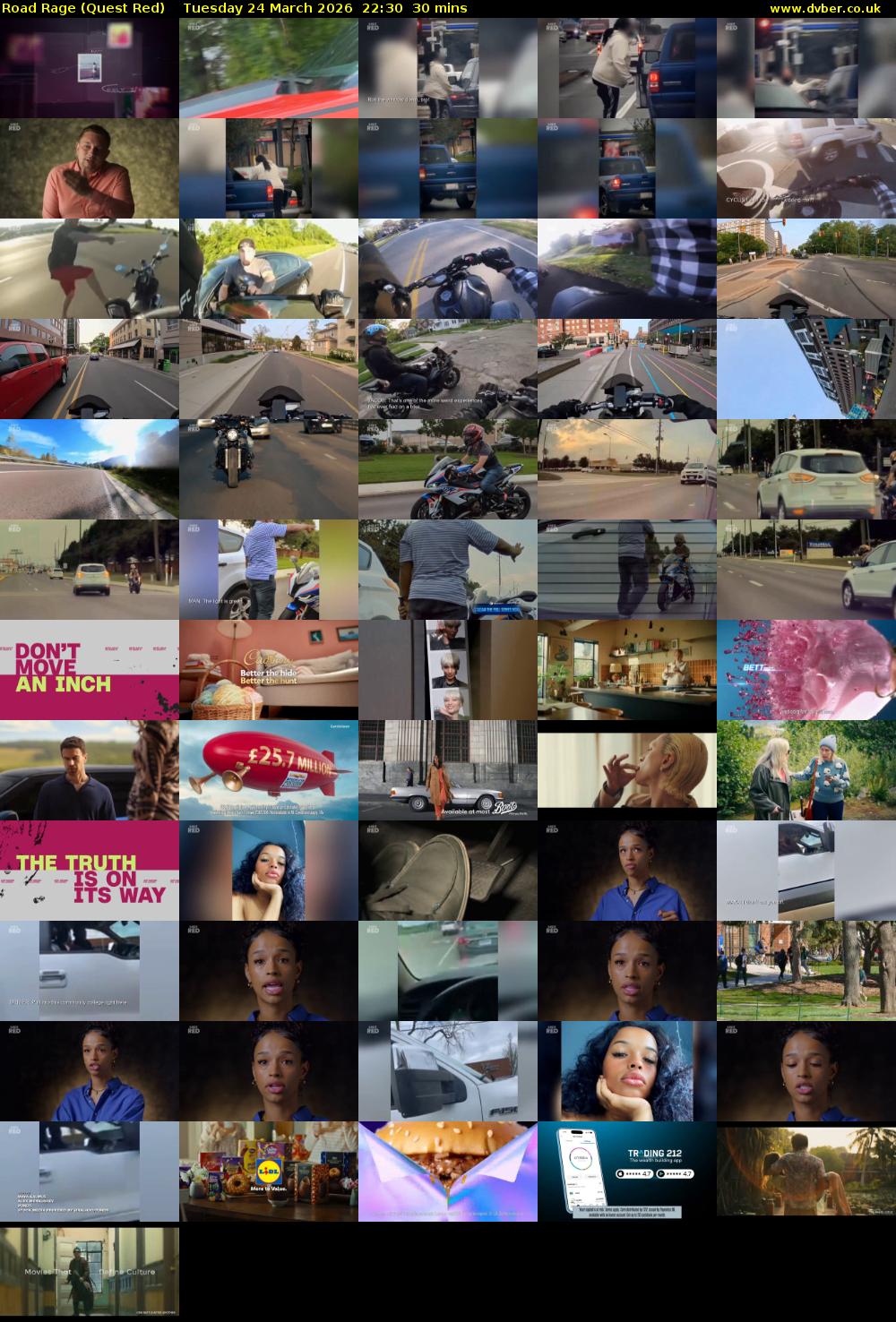 Road Rage (Quest Red) Tuesday 24 March 2026 22:30 - 23:00