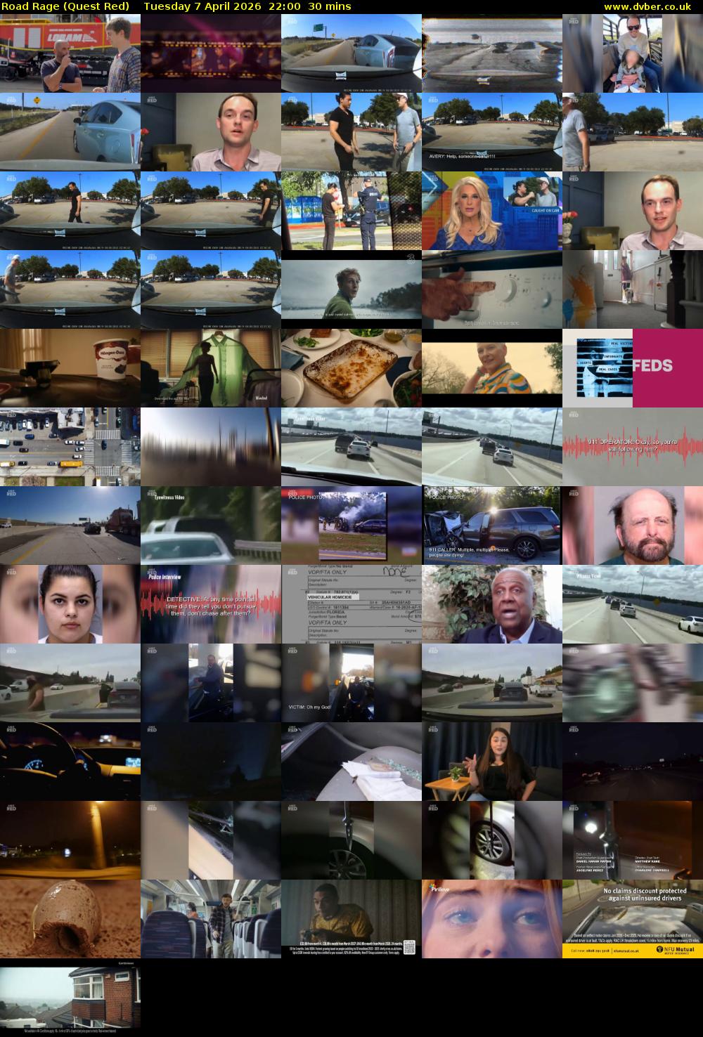 Road Rage (Quest Red) Tuesday 7 April 2026 22:00 - 22:30